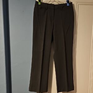 Liz Claiborne Charcoal Pinstriped Dress Pants